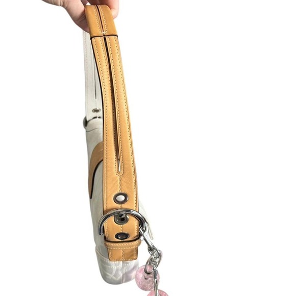 Coach Optic Silver Bumble Bee Soho Flap Shoulder Bag Limited Edition 1555 Y2K - Picture 7 of 9